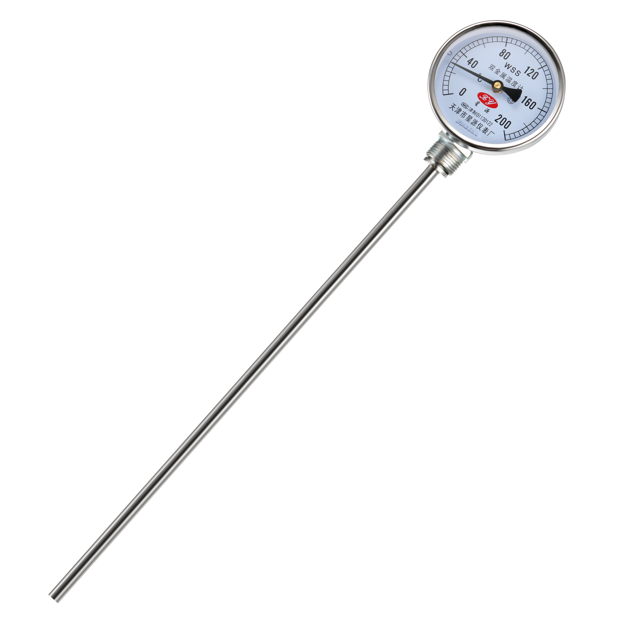 Soil Thermometer Backyard Metal Compost Thermometer with 400mm Probe 0