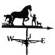 thumbnail image 1 of Metal negro Weathervane Fence Mount Weather Vane Yard Stake 20 pulgadas de alto Caballo Zulema Veleta, 1 of 7