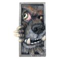 thumbnail image 2 of Asomando en estantería Sujetalibros personalizados, estantería divertida de terror Decoraciones de tablil para coleccionar álbumes Revistas Negro gris Colco  Escultura de estantería, 2 of 8