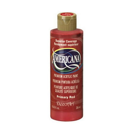 UPC: 0766218010643 | DecoArt Americana Acrylic Paint. Primary Red. 8 oz