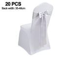 thumbnail image 2 of Lazos de satén para sillas - 20 piezas para decoración de bodas, banquetes, fiestas y eventos, 2 of 5