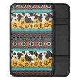 thumbnail image 2 of Renewold American Tribal Sunflower Cow Print Car Center Console Pads Armrest Cover Protector for Women Men, Easy to Install & Washable Car Decor Accessories, 2 of 6