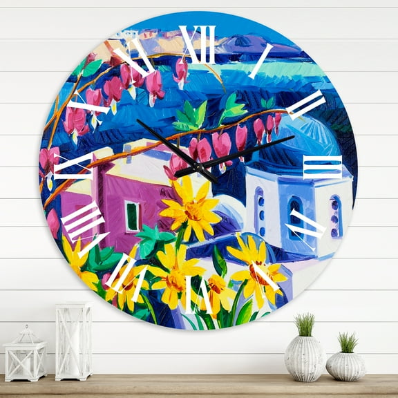 Designart 1 in Quartz Coastal Wall Clock