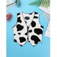 thumbnail image 3 of Rswnyirn Kids Boys Girls Cowboy Cowgirl Waistcoat Vest Tops Fancy Dress Up Black&White 5, 3 of 7