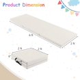 thumbnail image 2 of TrendSage 6'x 2' Gymnastics Mat, 2" Thick Folding Tumbling Mat with Hook and Loop Fastener, Foldable Gym Mat with Carrying Handles, Cheer Mats for Kids Adults Home Exercise Aerobics Fitness，Grey, 2 of 16
