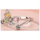 thumbnail image 5 of Anillos para mujer, regalos para mujer Anillo de diamantes con ajuste de gramo abierto y circonita recortada para mujer El anillo, 5 of 5