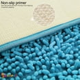 thumbnail image 3 of 15" X 23" Non-Slip Bathroom Rug Shag Shower Mat Machine-Washable Bath Mats with Water Absorbent Soft Microfibers Carpet "Blue", 3 of 7