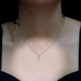 thumbnail image 3 of Rosec Jewels Lab Grown Diamond Teardrop Pendant Necklace, with Chain ( EF-VS Quality), 10K White Gold, 3 of 7