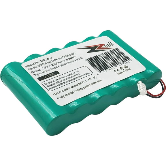 ZZcell Battery Replacement for DSC 3G4000-BATT 6PH-H-AA2200-S-J26 DSC 3G4000 Cellular Communicato Alarm System 7.2V 2200mAh