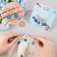 thumbnail image 3 of 12Pcs 12 Constellations Alloy Enamel Charms Locking Stitch Makers with Golden 304 Stainless Steel Leverback Earring Findings Dodger Blue for DIY, 3 of 6