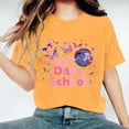thumbnail image 2 of Youyipin Womens Tops 100 Days Of School Shirt For Women Teacher Graphic T-Shirt Happy 100Th Day Of School Gift Round Neck Short Sleeve Tee Tops Spring Tops For Women, 2 of 5
