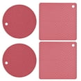 thumbnail image 1 of Summer Savings Kcavykas Kitchen Goodies,Mat Set Silicone Heat insulation Table Mat Kitchen Pot Scalding Mat Kitchen Mat Casserole Mat Oven Heat insulation Mat, 1 of 2