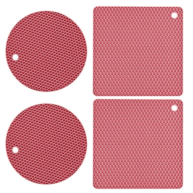Summer Savings Kcavykas Kitchen Goodies,Mat Set Silicone Heat insulation Table Mat Kitchen Pot Scalding Mat Kitchen Mat Casserole Mat Oven Heat insulation Mat