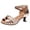 Gold, variant on Women's Latin Dance Sandals Peep Toe Slip on Professional Rhinestone Ballroom Practice Performance Dance Shoes Gold Size 7