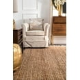 thumbnail image 2 of nuLOOM Raleigh Jute Tasseled Natural 4' x 6' Farmhouse Area Rug, 2 of 4