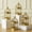 Gold, variant on VELA LANTERNS Bird Cage Decor Candle Holder Lantern Decorative Table Centerpiece Halloween Decorations, 10" and 6" Tall, Black, Set of 2