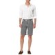 thumbnail image 2 of Pantalones cortos para hombres INSPIRE CHIC para el Día del Padre, con rayas en todo, lazo para cinturón, cierre de cremallera, botones y bolsillos, pantalones cortos casuales 30 blancos, 2 of 7