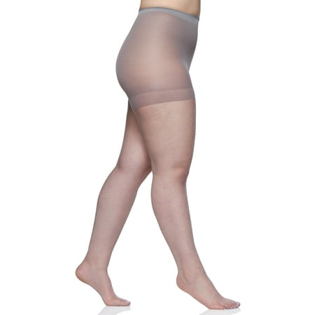 

Berkshire Ultra Sheer Control Top Pantyhose Sandalfoot Stockings Silver 4412