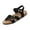 Black, variant on Women's Adjustable Buckle Sandals, Cork Footbed Women's Summer Sandals, Open Toe Casual Walking Sandals, Women's Buckle Strap Sandals Cork Footbed Open Toe Adjustable Casual Summer Shoes, Black 5.5