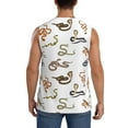 thumbnail image 4 of Kdxio Snake for Men's Muscle T-shirt,Sleeveless for Workout Running Athletic Gym Lounge Casual, 4 of 7