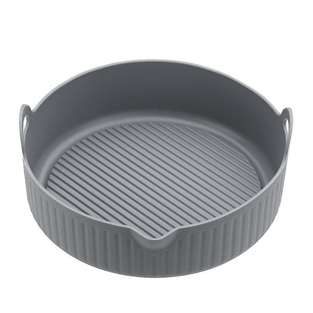 Bandeja de silicona para horno, parrilla para Pizza, pollo, accesorios, disco, parrilla de repuesto reutilizable, color gris