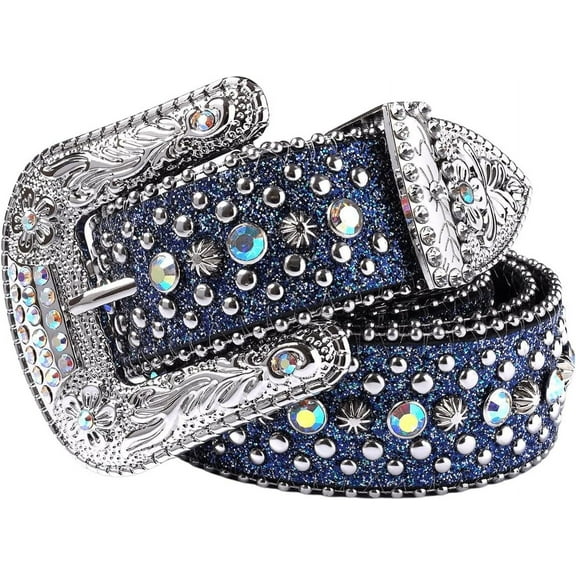 YooGuoGuo Women's Rhinestone Sparkle Belt Bling Waist Belts for Jeans