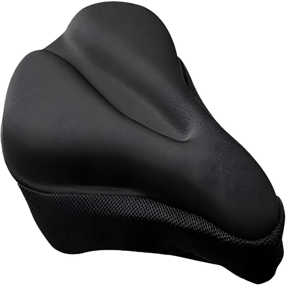LADYGYM 2026 New Universal Gel Bicycle Seat Cover, Comfortable Padded Cushion for Indoor Outdoor Cycling, Mountain Road Bikes, Peloton, Exercise (11Inch*10Inch)