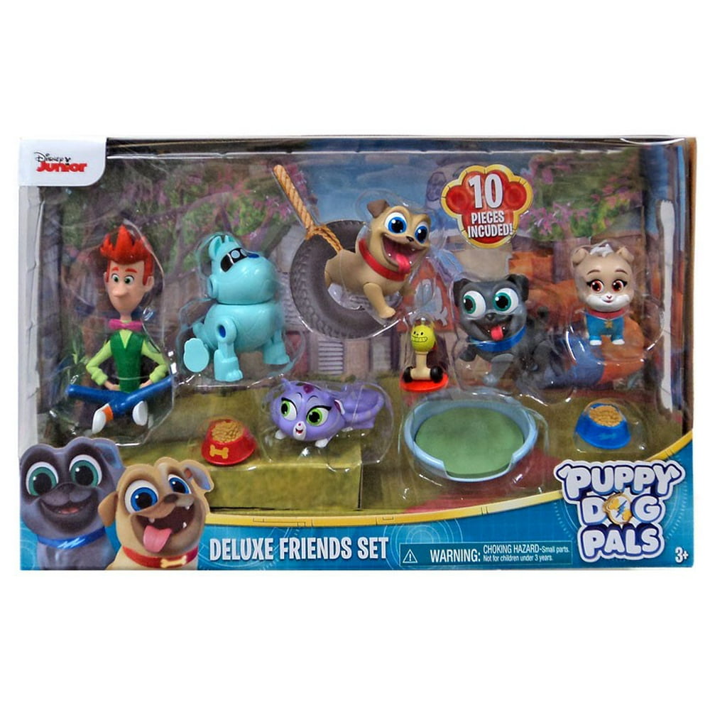 Disney Junior Puppy Dog Pals Deluxe Friends Set Figure 6Pack Walmart