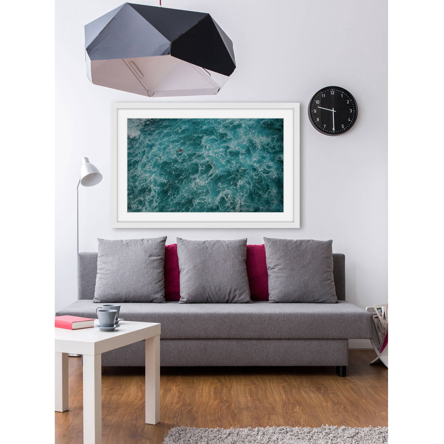Marmont Hill "Caught in Choppiness" by Hassan Ishan Framed Painting Print