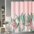 thumbnail image 3 of Nature Landscape Shower Curtain Summer Forest River Jungle Waterfall Lake Window Scenery Shower Curtains Decorative for Bathroom Waterproof Fabric Shower Curtain with Hooks 48x72 Inches, 3 of 8