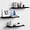 Black, variant on Rustic Wood Floating Shelves for Wall Set of 3, 24 Inches Long Wooden Hanging Shelves for Bedroom Books, Large Wall Mounted Shelves for Kitchen, Living Room, Closet Storage(Dark Brown)