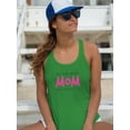 thumbnail image 2 of To The Best Mom Bold Pink   Racerback Tank Women -Image by Shutterstock, Female Large, 2 of 4