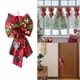 thumbnail image 5 of Diseños llamativos: los diseños de lazos navideños de color rojo brillante llaman la atención y añaden brillo a cualquier decoración navideña, adecuados tanto para las vacaciones como para el uso diar, 5 of 6