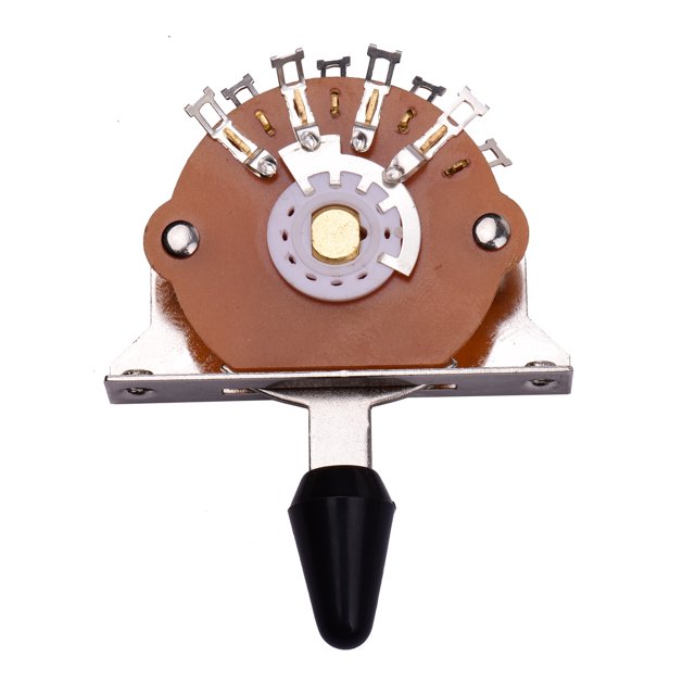 Interruptor Reemplazo de piezas de guitarra con interruptor selector de pastilla de 5 vías para guitarra eléctrica universal con tornillos de montaje para guitarra eléctrica Meterk Interruptor