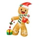 thumbnail image 5 of Adorno inflable de hombre de jengibre para Navidad, decoración navideña inflable para exteriores, accesorio para césped con luz LED, poliéster durader, 5 of 8