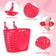 thumbnail image 5 of EeaseMX Cesta delantera de plástico para bicicleta infantil BESPORTBLE, contenedor de almacenamiento, portabicicletas (rojo), 5 of 7