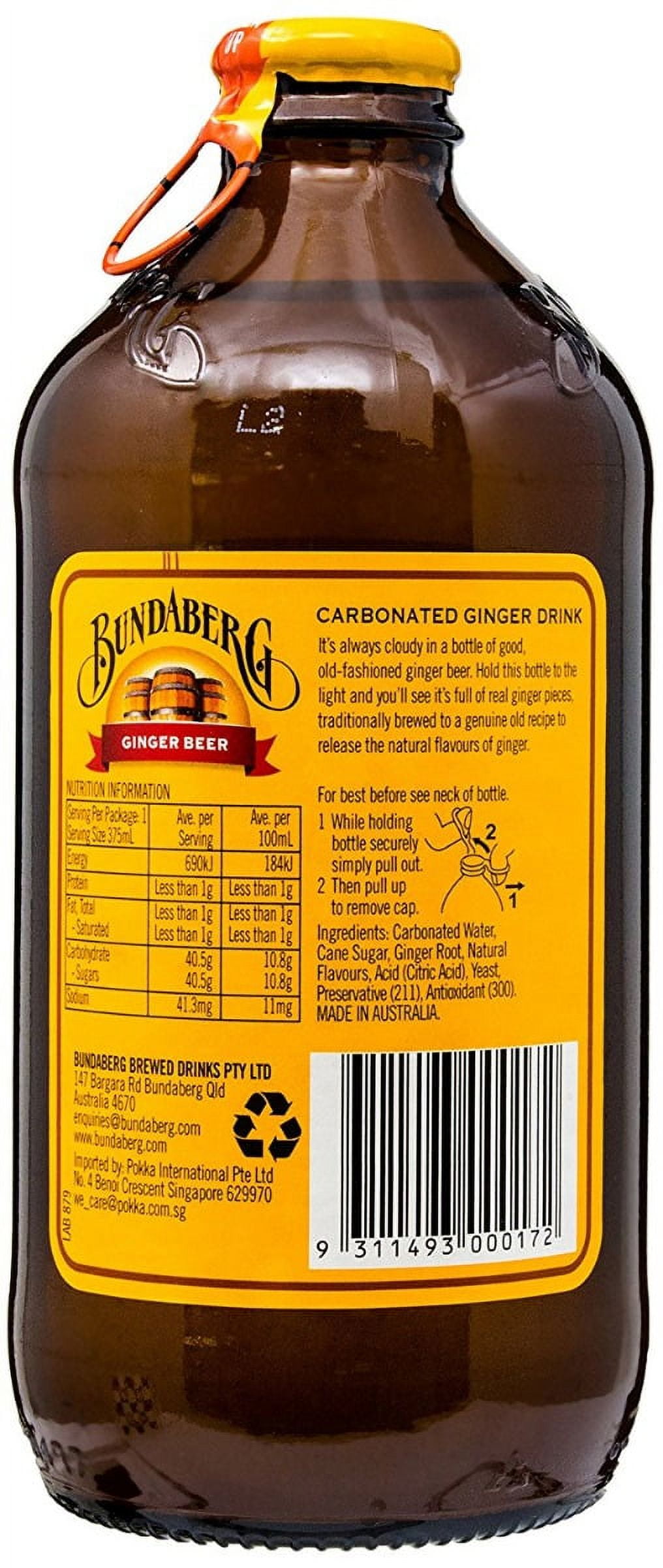 Bundaberg Soda Ginger Beer 4pk 1500 Ml
