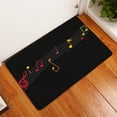 thumbnail image 6 of Music Note Piano Print Bath Room Rug Cute Water Absorption Non Slip Super Soft Microfiber Entryway Doormat for Shower Room Bathtub Side Carpet Restroom Home Indoor, 6 of 8