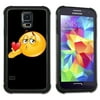 Maximum Protection Cell Phone Case / Cell Phone Cover with Cushioned Corners for Samsung Galaxy S5 - Blow a Kiss Emoji