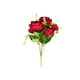 thumbnail image 2 of Ramos De Plástico 1 ramo de flores artificiales de plástico multicolor de 33 m con rosas artificiales realistas para la decoración del hogar y la oficina (multicolor). Rkxzt, 2 of 8