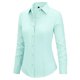 thumbnail image 2 of Camisas con botones, vestido entallado multitop para mujer, verde menta, 2 of 5