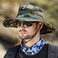 thumbnail image 5 of XIEJ Outdoor Fisherman's Hat Casual Jungle Round Brimmed Mesh Hat Mountaineering Fishing Camouflage Benny Hat, 5 of 5