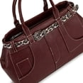thumbnail image 5 of Montana West Multi-way Crossbody Bag with Removable Leopard Strap,Burgundy, 5 of 7