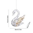 thumbnail image 3 of Lypsnake Clear Acrylic Sequins Transparent Swan Shape Reflective Animal Figurine Christmas Ornaments, 3 of 6