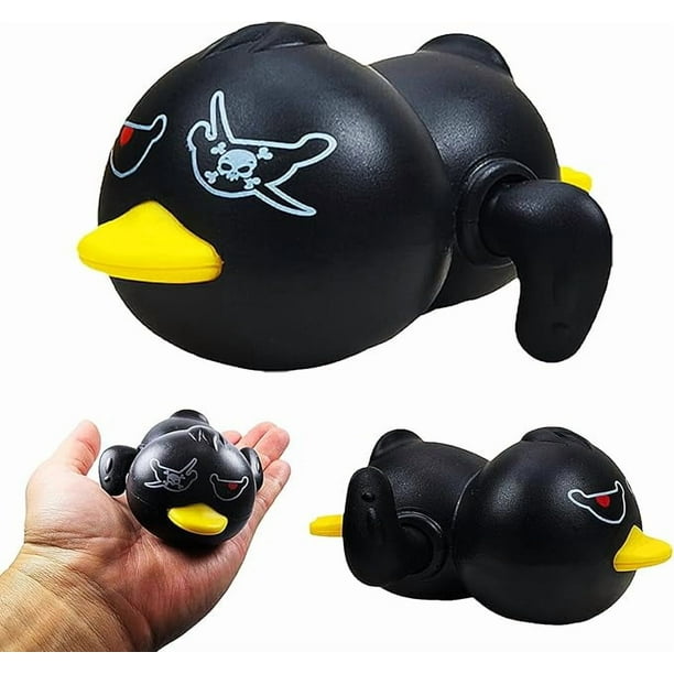 Baby bath water toy black pirate duck Wind Up Bath Toys for Toddlers 1-3 2-4 3-5, Colorful Baby Shower Games, Holidays or Special Days