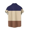 thumbnail image 4 of Qertyioot Chemise Imprimée Géométrique à Manches Courtes et Col Rond pour Hommes, Ultra Douce en Bambou, 4 of 4