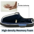 thumbnail image 4 of Ablanczoom Mens Slippers: House Shoes Memory Foam Non-Slip Fuzzy Faux Fur Indoor Outdoor Winter Slippers for Men, 4 of 6