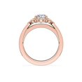 thumbnail image 2 of 0.60 Carat Excellent Cushion Cut Natural Diamond Halo Beautiful Ring for Anniversary Solid 14K Rose Gold Size 4.5, 2 of 8