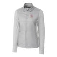 thumbnail image 2 of Women's Cutter & Buck  Gray Birmingham Barons Stealth DryTec Hybrid Quilted Full-Zip Windbreaker Jacket, 2 of 3