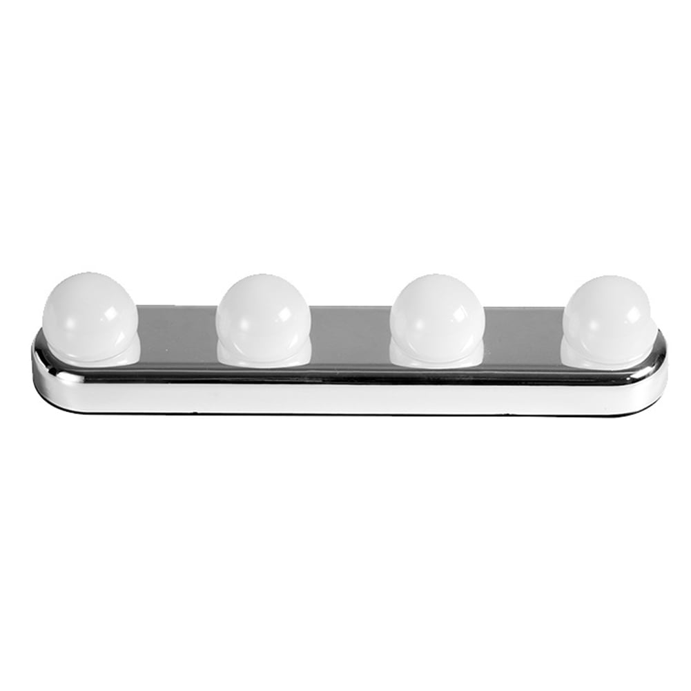 Edfrwws 4LED Mirror Suction Light Battery for Bathroom Wall Desktop Dressing Makeup
